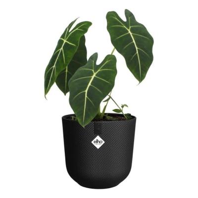 Pot de fleur Elho Jazz Rond Noir - Ø 26 x H 24 cm - Intérieur recyclé