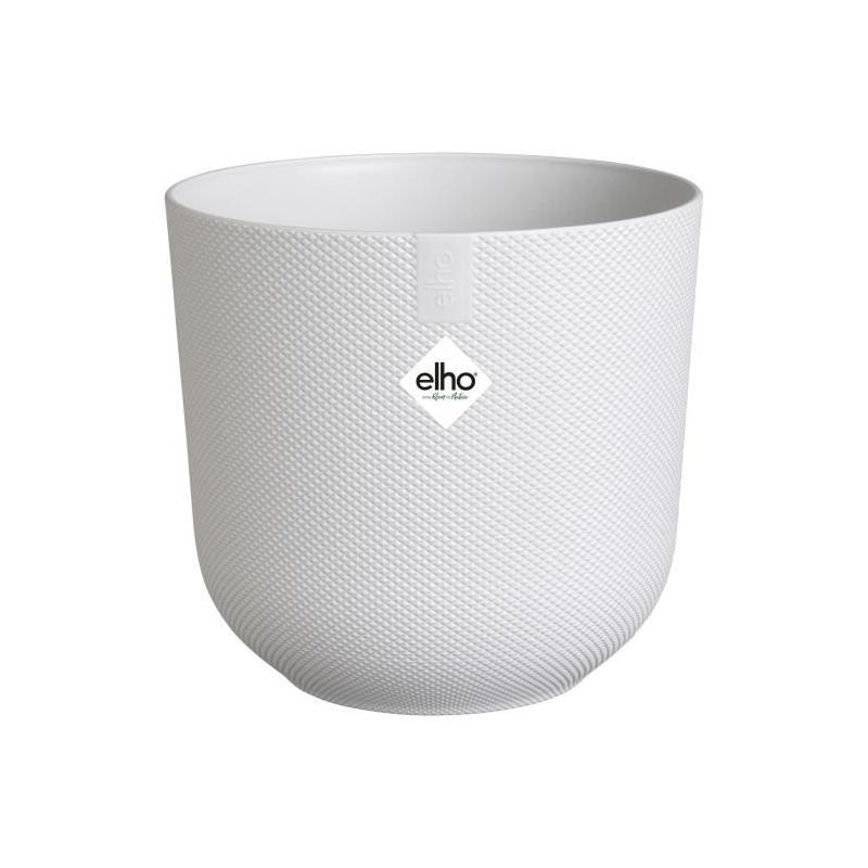 Pot de fleur Elho Jazz Rond Blanc - Ø 26 x H 24 cm - 100% recyclé