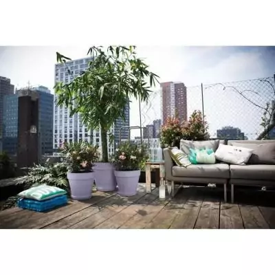 Pot de fleur Elho Loft Urban Rond Violet 29x28.5x26 cm - Extérieur - 100% recyclé Pot de fleur Elho Loft Urban Rond Violet 29x28.5x26 cm - Extérieur - 100% recyclé