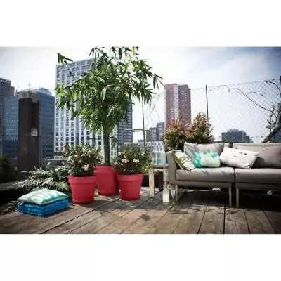Pot de fleur Elho Loft Urban Rond Rouge 100% recyclé - 40cm - Extérieur Pot de fleur Elho Loft Urban Rond Rouge 100% recyclé - 40cm - Extérieur