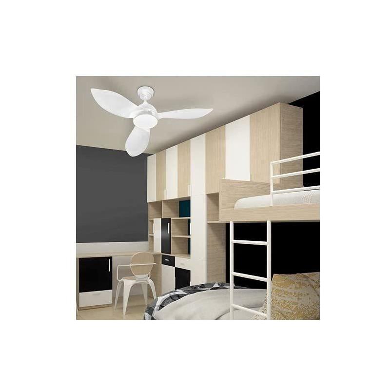 Ventilateur de plafond CORSICA Blanc Ø116cm avec LED