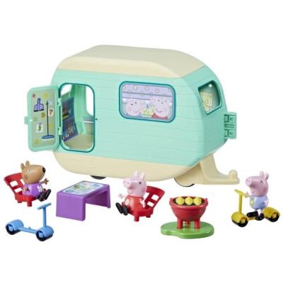 Figurines Peppa Pig: La caravane de Peppa avec personnages et accessoires