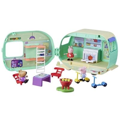 Figurines Peppa Pig: La caravane de Peppa avec personnages et accessoires