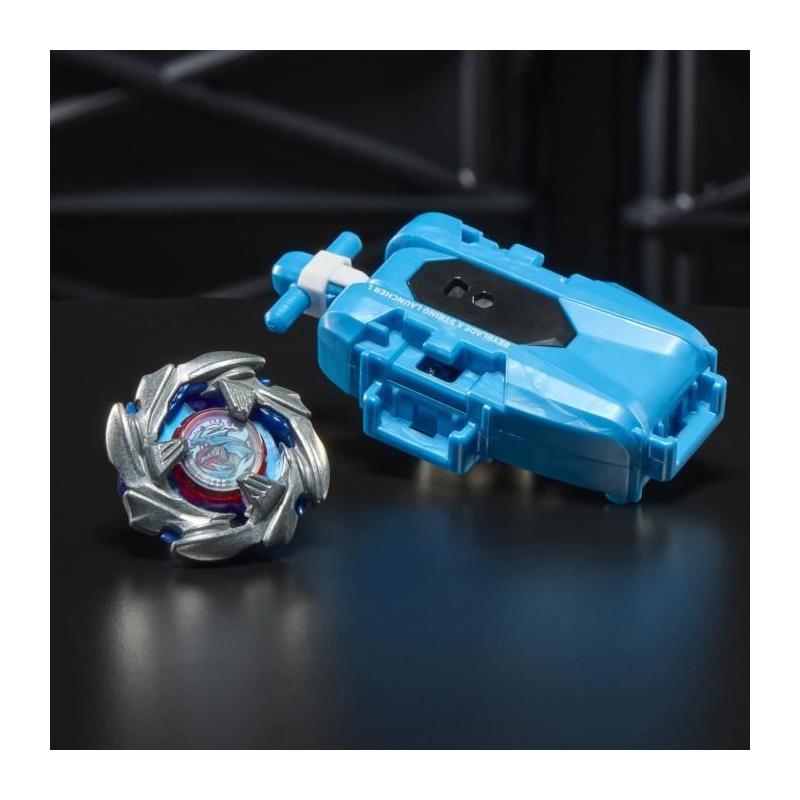 Pack Beyblade X Cobalt Dragoon 2-60C : toupie deluxe à rotation gauche