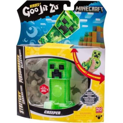 Figurine extensible GOO JIT ZU Minecraft Creeper 11 cm - Texture élastique