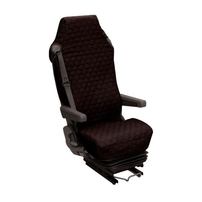 Housse Universelle pour Siège Camion en Coton Matelassé Noir