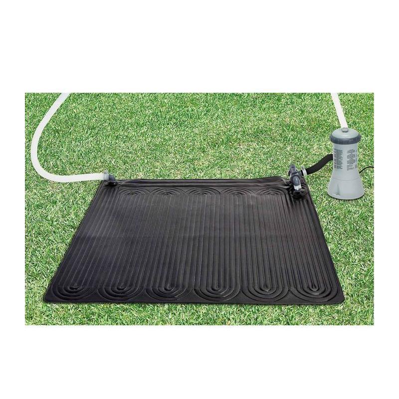 Tapis solaire chauffant pour piscine: Intex PVC 1,2x1,2 m Noir