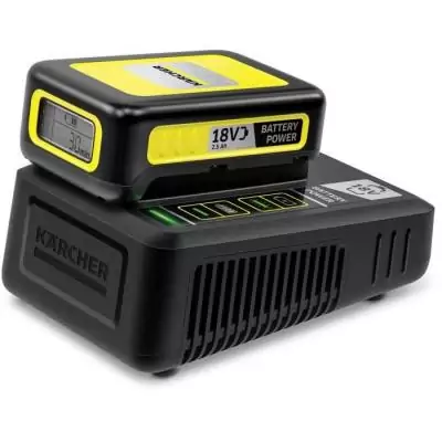 Chargeur rapide pour batteries Power 18V Kärcher 2,5 Ah et 5 Ah Chargeur rapide pour batteries Power 18V Kärcher 2,5 Ah et 5 Ah