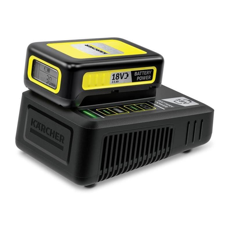 Chargeur rapide pour batteries Power 18V Kärcher 2,5 Ah et 5 Ah