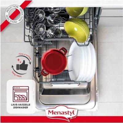 Marmite à moule MENASTYL 18 cm - Noir émaillé - 2,7L
