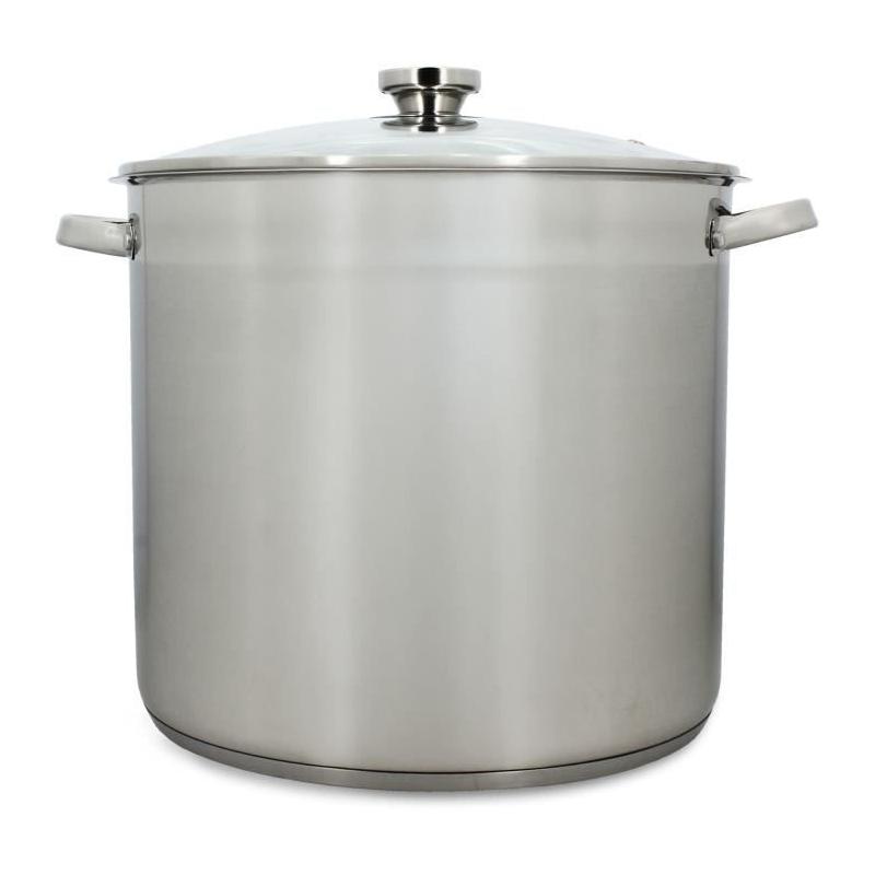 Marmite MENASTYL avec couvercle - 17L - 32cm - Inox - Induction