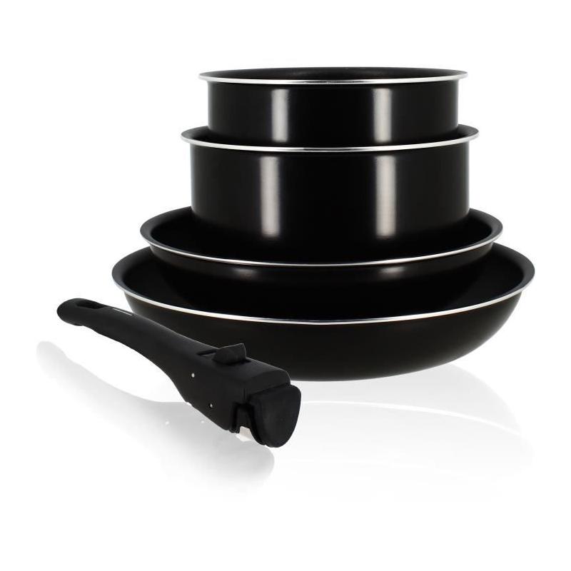 Batterie de cuisine induction MENASTYL 5 pièces noire