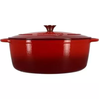 Cocotte MENASTYL Ronde Rouge 7L - Style et qualité en fonte acier