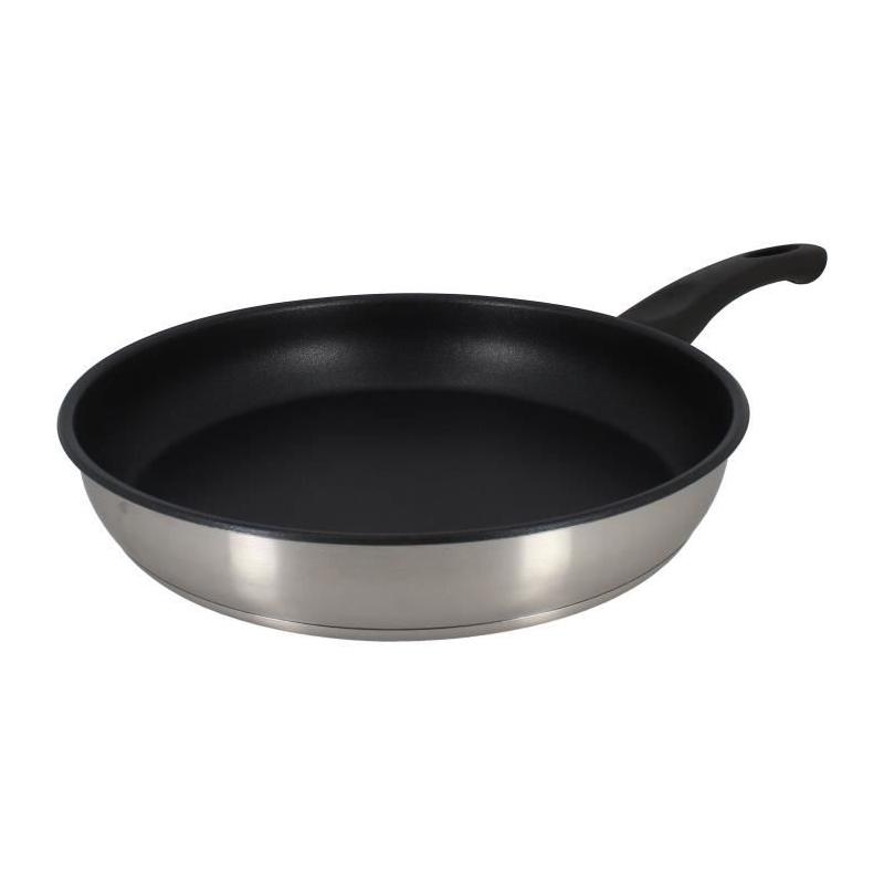 Poele MENASTYL 24 cm Inox - Tous feux dont induction