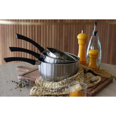 Casserole MENASTYL 6020242 - Acier inoxydable 18 cm - Tous feux dont induction