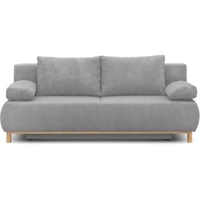 Banquette convertible 3 places MIKA gris clair - Pratique et confortable