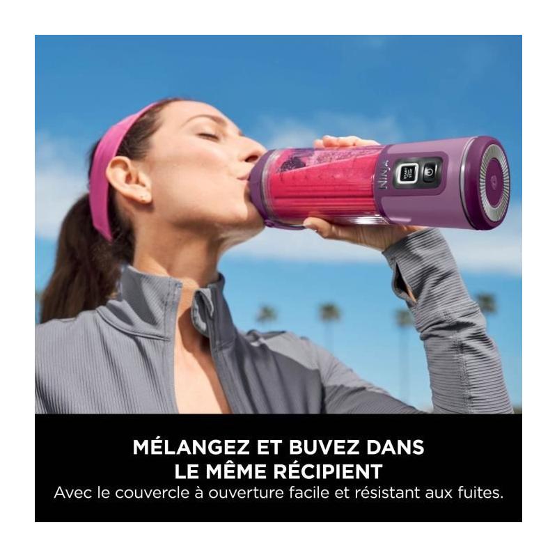 Blender portable Ninja Blast - Autonomie 2h - Sans BPA - Violet
