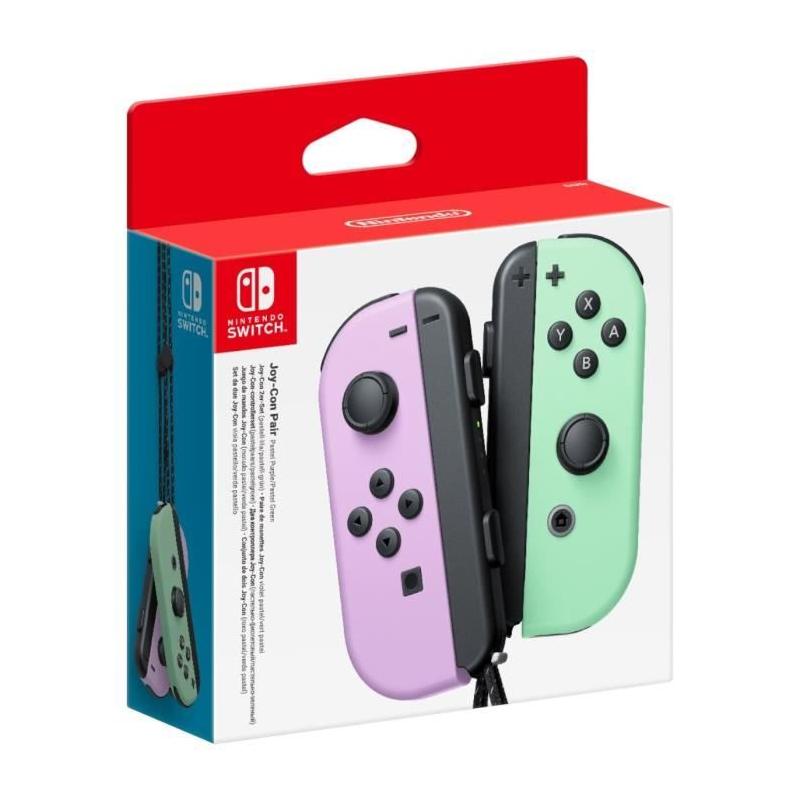 Manettes Joy-Con Nintendo Switch Pastel: Violet & Vert