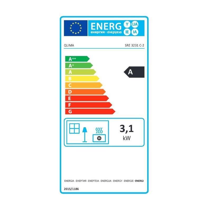 Chauffage efficace pour 120m3 : Poele a pétrole Qlima SRE 3231C2
