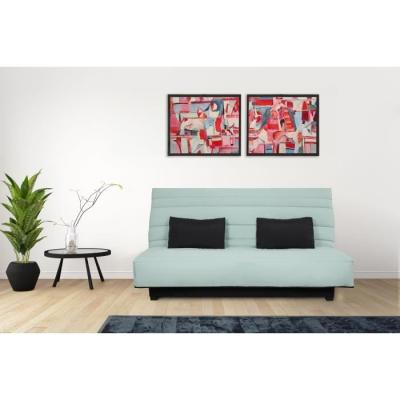 Banquette clic clac 2 places - Vert - DUNLOPILLO