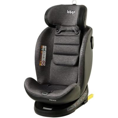 Siege-auto pivotant BBGO - Wondersafe - Gris - Fibre bambou - I-SIZE - ISOFIX
