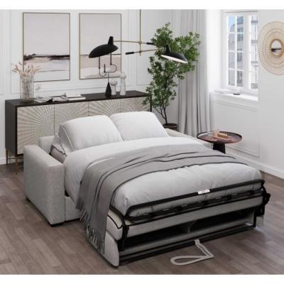 Canapé convertible express 3 places - Tissu como 20 ASH