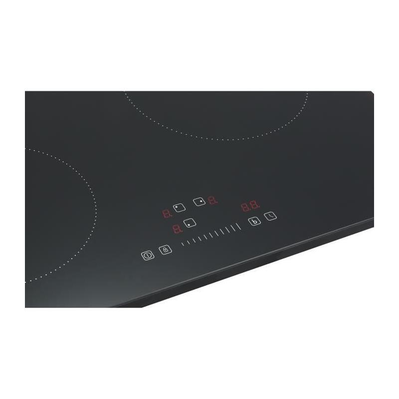 Plaque induction 3 foyers Continental Edison - Performances en noir