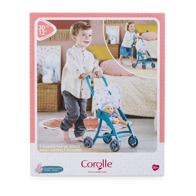 Poussette oursons Corolle - Accessoire léger pour Poupon 30cm