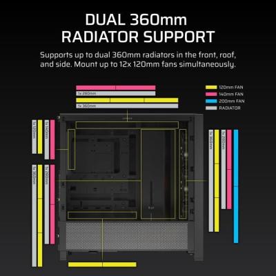Boîtier PC CORSAIR FRAME 4000D RS ARGB Noir