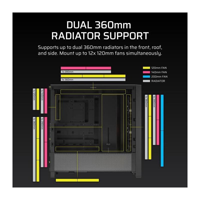Boîtier PC CORSAIR FRAME 4000D RS ARGB Noir
