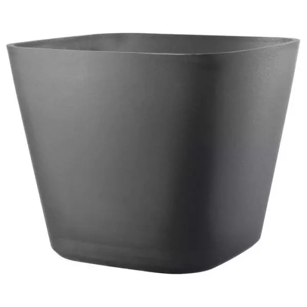 DEROMA Pot de fleurs carré Origin - 28 x 23,5 cm- 12 L - Gris