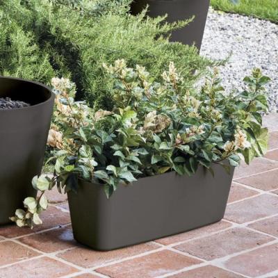 Bac à fleur Jardinière DEROMA - Origine - 12 L - Anthracite