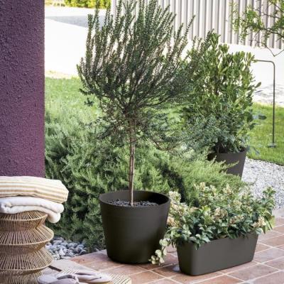 Bac à fleur Jardinière DEROMA - Origine - 12 L - Anthracite