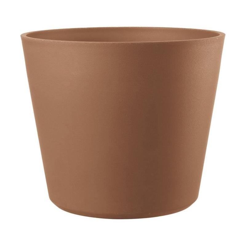 Pot de fleurs DEROMA Origin 85 L avec roulettes - Terre cuite