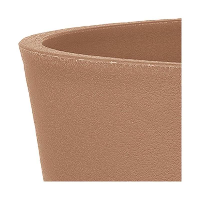 Pot de fleurs carré DEROMA Origin 12 L - Terre cuite