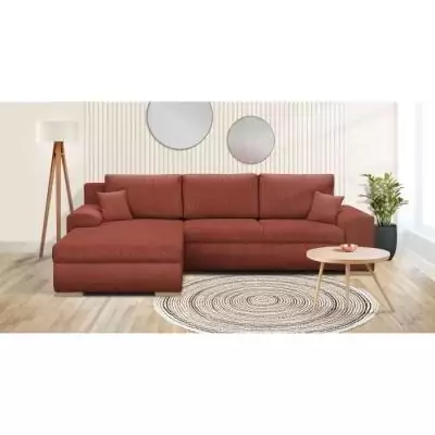 Canapé d'angle convertible 5 places INDIAN Velours Rouille Canapé d'angle convertible 5 places INDIAN Velours Rouille