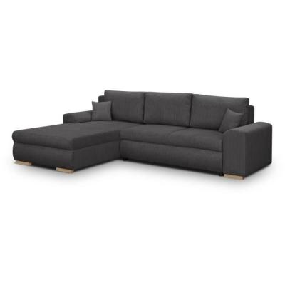 Canapé d'angle convertible 5 places INDIAN Gris foncé