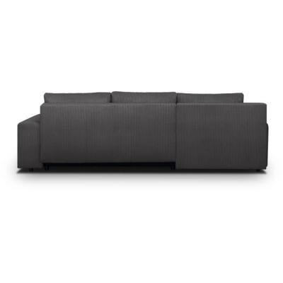 Canapé d'angle convertible 5 places INDIAN Gris foncé