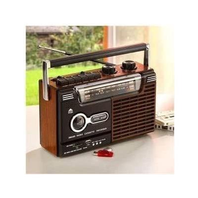 Radio-cassette enregistreur INOVALLEY RK10N - Haut-parleur 8 Watts - AM/FM/SW1/SW2