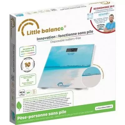 Pèse-personne LITTLE BALANCE USB-C - Caraïbes Pèse-personne LITTLE BALANCE USB-C - Caraïbes