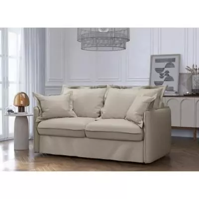 Canapé convertible express 3 places MYKONOS - Tissu Como 3 Linen Canapé convertible express 3 places MYKONOS - Tissu Como 3 Linen