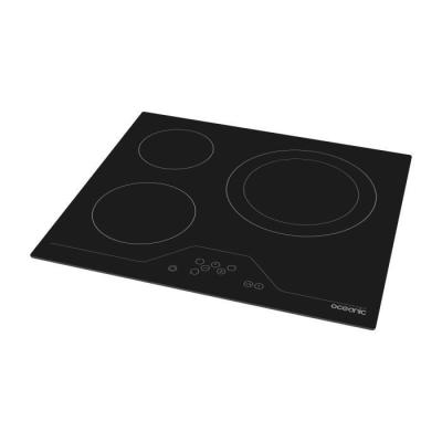 Plaque de cuisson vitrocéramique OCEANIC OCEATV3Z60B - 3 foyers - noir