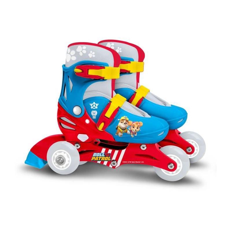 Patins en Ligne 2 en 1 PAW PATROL - PAT PATROUILLE 3 Roues - Tri skate et Roller ajustable - Taille 27-30