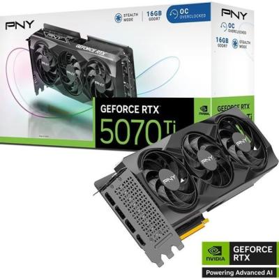 Carte graphique PNY GEFORCE RTX™ 5070Ti - 16GB - STD OC