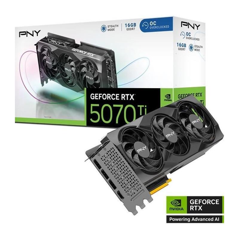 Carte graphique PNY GEFORCE RTX™ 5070Ti - 16GB - STD OC