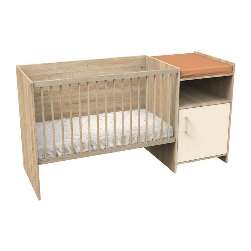 Lit combiné évolutif 120x60 cm CHARLIE - SAUTHON - Creme