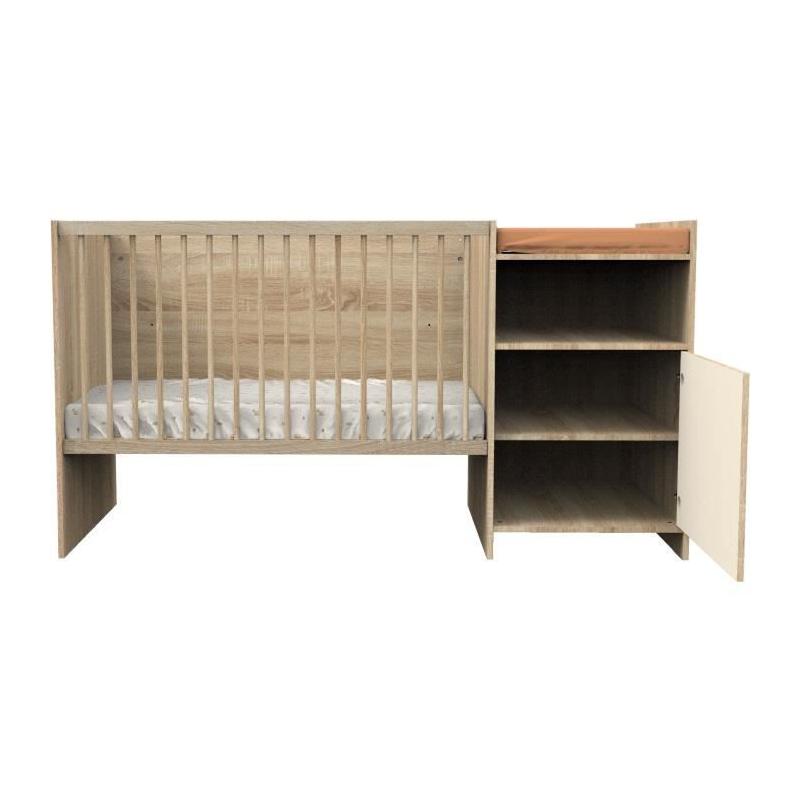 Lit combiné évolutif 120x60 cm CHARLIE - SAUTHON - Creme