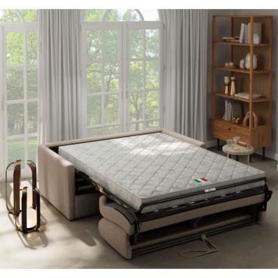Canapé convertible express 3 places - Design compact - Tissu Antelope