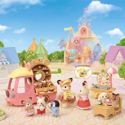 Le chariot de donuts pour SYLVANIAN FAMILIES - Figurine miniature