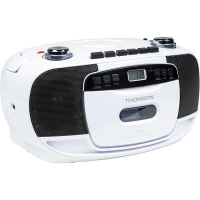 Lecteur CD/Cassette portable Thomson RK201CD - Blanc